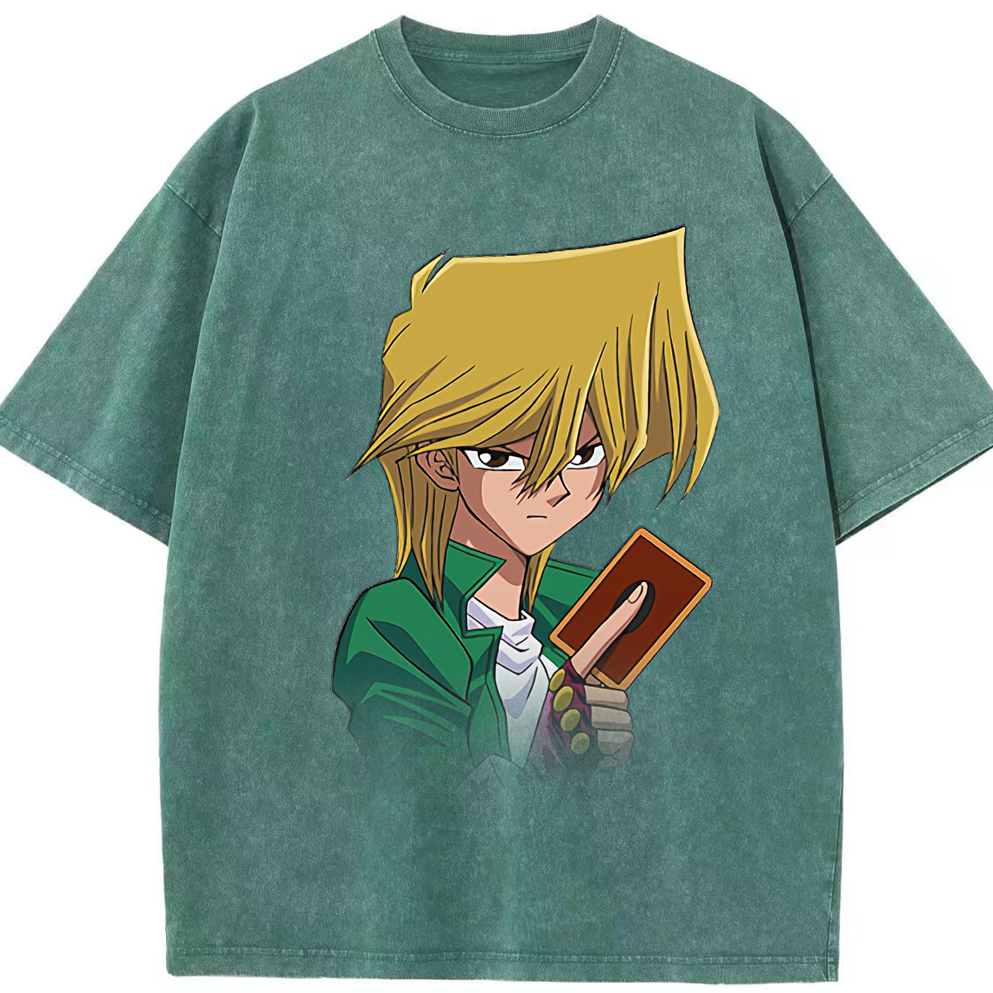 （画像用） 遊☆戯☆王 Yu-Gi-Oh! 綿100% ヴィンテージ風 半袖Tシャツ（フロントプリント）